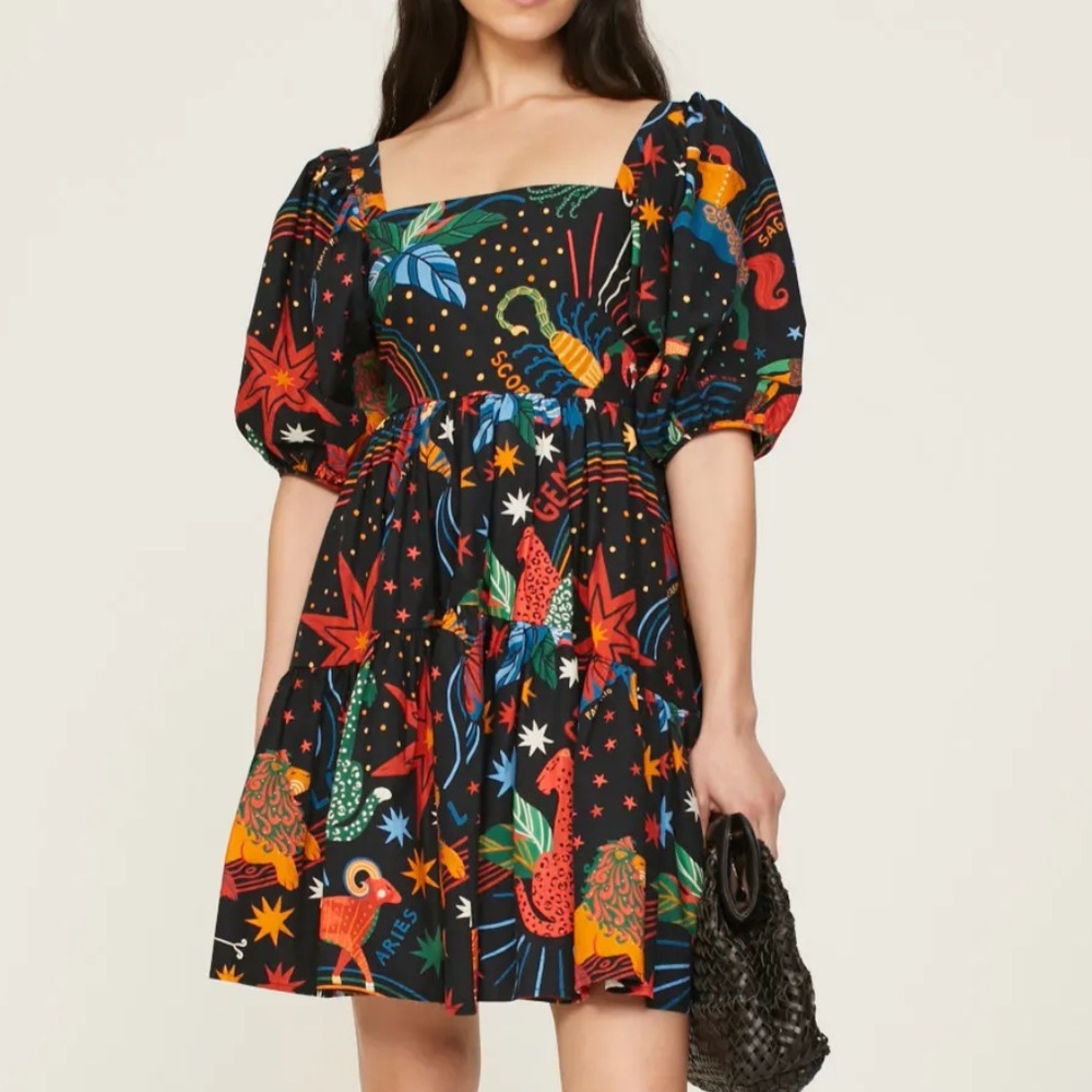 Farm Rio Zodiac Mini Dress - Picture 2 of 2